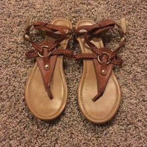 brown gladiator sandals